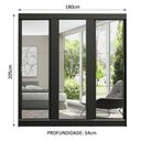 Ver imagem 4 de Guarda-roupa Casal Madesa Reno 3 Portas de Correr de Espelho