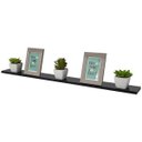 Ver imagem 2 de Prateleira 100 x 20cm Preta Suporte Invisível