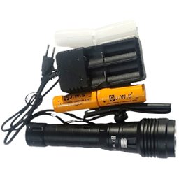 Lanterna Mergulho Profissional T6 2 Baterias 26550 Super - 6