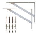 Ver imagem 5 de Kit 3 Prateleiras 100 x 25cm Branca Com Mão Francesa