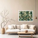 Ver imagem 1 de Quadro Decorativo Tropical Flores Amarelas - 50x70cm:moldura Branca