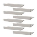 Ver imagem 2 de Kit 8 Prateleiras Porta Quadros 40 x 15cm Branca Suporte Invisível