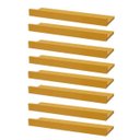 Ver imagem 1 de Kit 8 Prateleiras Porta Quadros 50 x 10cm Amarela Suporte Invisível