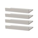 Ver imagem 2 de Kit 4 Prateleiras Porta Quadros 60 x 10cm Branca Suporte Invisível