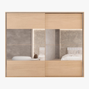 Ver mais imagens de Roupeiro Herval Ph1806 100% Mdf Carvalho Nature/off White