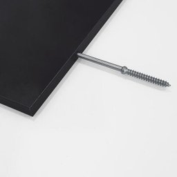 Prateleira U 60 x 10cm Preta Suporte Invisível - 4