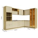Ver imagem 3 de Cozinha Modulada Completa com 16 Portas e 5 Gavetas Ellite Yescasa