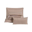 Ver imagem 6 de Kit Cobre Leito Casal Padrão Bordado Urbany Hipercal 400 Fios Cáqui