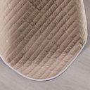 Ver imagem 5 de Kit Cobre Leito Casal Padrão Bordado Urbany Hipercal 400 Fios Cáqui