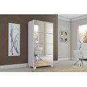 Ver imagem 1 de Sapateira 4 Portas com Espelho para 24 Pares 156cm X 66cm Pequim - Rede Móveis