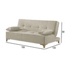 Ver imagem 5 de Sofá Cama 2 Lugares Living Linho M-143 Martins Creme