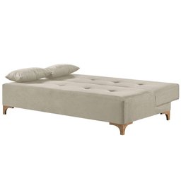 Sofá Cama 2 Lugares Living Linho M-143 Martins Creme - 3