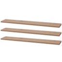 Ver imagem 1 de Kit 3 Prateleiras 60 x 20cm Carvalho Suporte Invisível