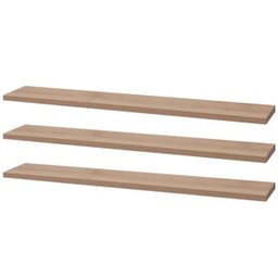 Kit 3 Prateleiras 60 x 20cm Carvalho Suporte Invisível - 1