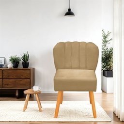 Cadeira Pétala para Sala de Jantar Confortável e Reforçada Suede - 2
