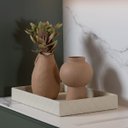 Ver imagem 3 de Bandeja Hara Sophia Matelassê em Couro Ecológico 60x40x8cm:bege