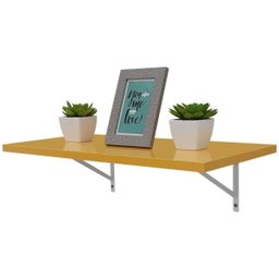 Prateleira 60 x 25cm Amarela Com Mão Francesa - 2