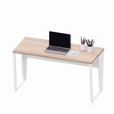 Ver imagem 4 de Escrivaninha Industrial F5 Office 1,35m sem Gavetas MDP 135cm Macadâmia com Branco