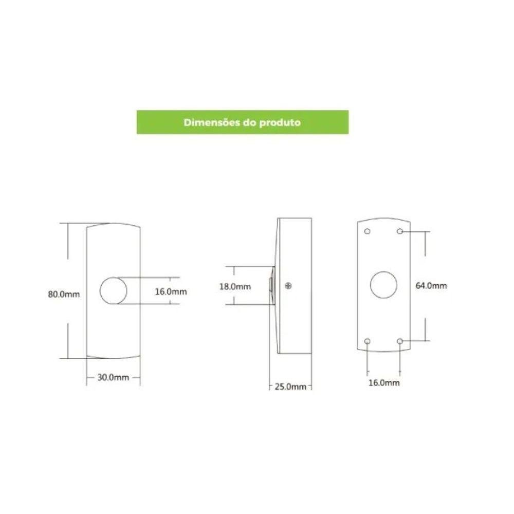 Botoeira Sobrepor Aco Inoxidavel na com 0 5a 12 24vdc Gs0204 - 2