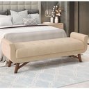 Ver imagem 6 de Cabeceira Cama Box Queen 160cm Pisa e Recamier Neville P02 Bouclé Bege - Mpozenato