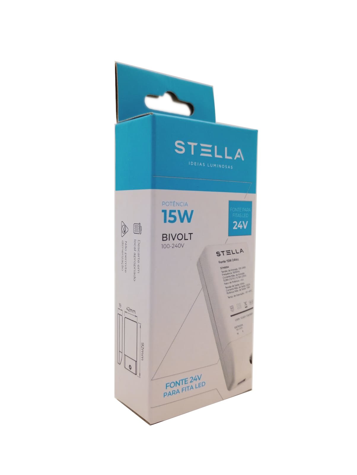 Fonte Profissional para LED 24V 15W IP 20 1 Stella - STH6894 - 3