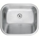 Ver imagem 1 de Tanque para Lavanderia 50x40cm Aço Inox Escovado Tramontina Hera 34l Área de Serviço Limpeza 