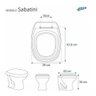 Assento Sanitário Sabatini Branco Para Louça Icasa - 2