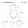 Assento Sanitário Monte Carlo Branco Para Louça Deca - 3