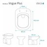 Assento Sanitário Vogue Plus Branco Para Louça Deca - 3