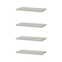 Ver imagem 1 de Kit 4 Prateleiras 30 x 15cm Branca Suporte Invisível