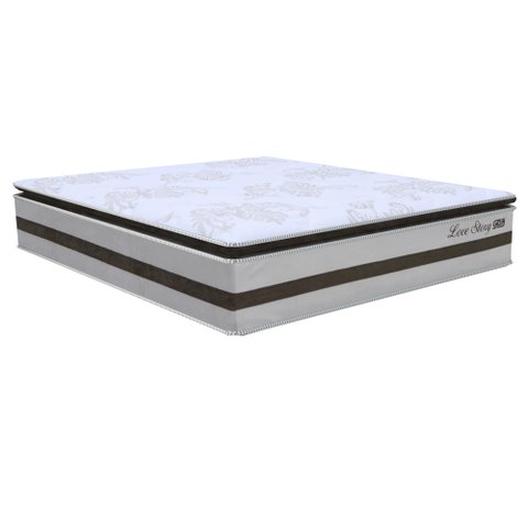 Colchão Box Casal King Size 193cm Molas Ensacadas Soft Pillow Love Story Bege/Marrom - Gazin