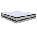 Ver imagem 1 de Colchão Box Casal King Size 193cm Molas Ensacadas Soft Pillow Love Story Bege/Marrom - Gazin