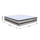 Ver imagem 4 de Colchão Box Casal King Size 193cm Molas Ensacadas Soft Pillow Love Story Bege/Marrom - Gazin