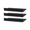 Kit 2 Prateleiras Porta Quadros 30 x 15cm Preta Suporte Invisível - 1