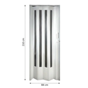 Ver imagem 4 de Porta Sanfonada de PVC Translucido 210cm x 84cm Plastporta Bcf Branco