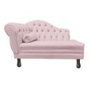 Ver imagem 2 de Recamier Divã Sofá 120cm Recepção Sala Larissa Suede:rosa-claro/liso