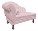 Ver imagem 3 de Recamier Divã Sofá 120cm Recepção Sala Larissa Suede:rosa-claro/liso
