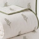 Ver imagem 2 de Cobre Leito King Dupla Face Fiori Bordado 3PÇ Percal - Verde