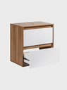 Ver imagem 2 de Gabinete para Banheiro com Espelheira 60cm MDF Freijo com Branco Dubai - On Móveis