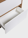 Ver imagem 3 de Gabinete para Banheiro com Espelheira 60cm MDF Freijo com Branco Dubai - On Móveis