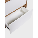 Ver imagem 3 de Gabinete para Banheiro com Espelheira 60cm MDF Freijo com Branco Dubai - On Móveis