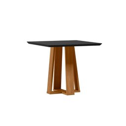 Mesa Jantar Rubi 90x90 Ype Damasco/preto - Nc - 1