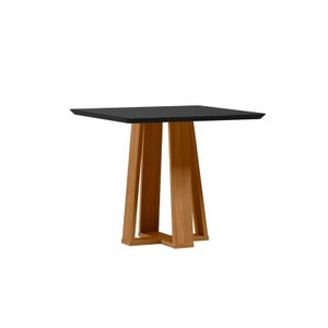 Mesa Jantar Rubi 90x90 Ype Damasco/preto - Nc