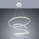 Ver imagem 2 de Lustre Pendente Led 41w Design Moderno Luxo Premium Bivolt Twisted M3:branco - Luz Amarela 3000k/biv