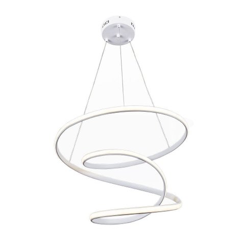 Lustre Pendente Led 41w Design Moderno Luxo Premium Bivolt Twisted M3:branco - Luz Amarela 3000k/biv