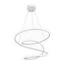 Ver imagem 1 de Lustre Pendente Led 41w Design Moderno Luxo Premium Bivolt Twisted M3:branco - Luz Amarela 3000k/biv