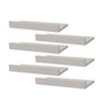Kit 6 Prateleiras Porta Quadros 60 x 15cm Branca Suporte Invisível - 2
