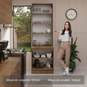 Ver imagem 7 de Kit Balcão + Cristaleira 70cm Rustic Stella Madesa 01 Rustic