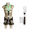 Ver imagem 1 de Kit Cinto 5 Pontos + Trava Quedas DG5200 DG9000:Verde