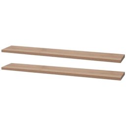 Kit 2 Prateleiras 60 x 25cm Carvalho Com Mão Francesa - 2